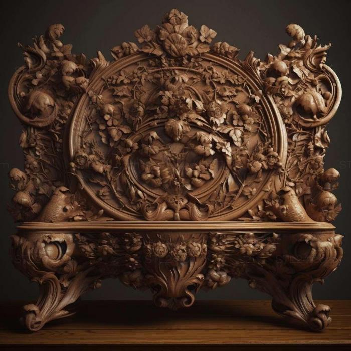 Patterns and decorations (stl furniture 3, PATTERN_1515) 3D models for cnc